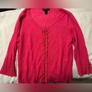 White House Black Markey 3/4 sleeve Cardigan